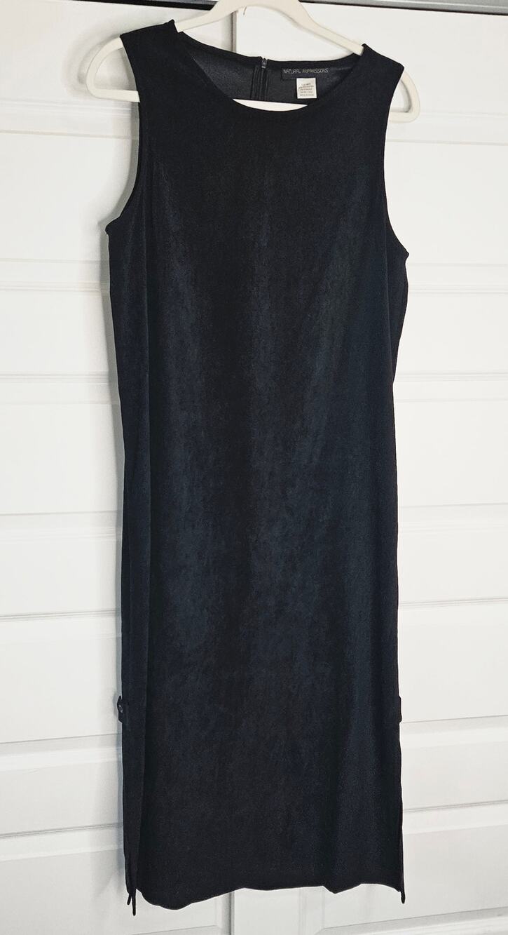 Natural Impressions Faux Suede Sleeveless Maxi Dress Lagenlook Size Medium